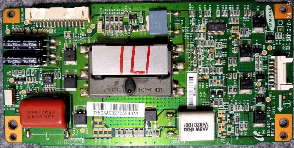 SSL460 0E2A rev 0.3 - Toshiba 46TL938 Inverter - TV Modules
