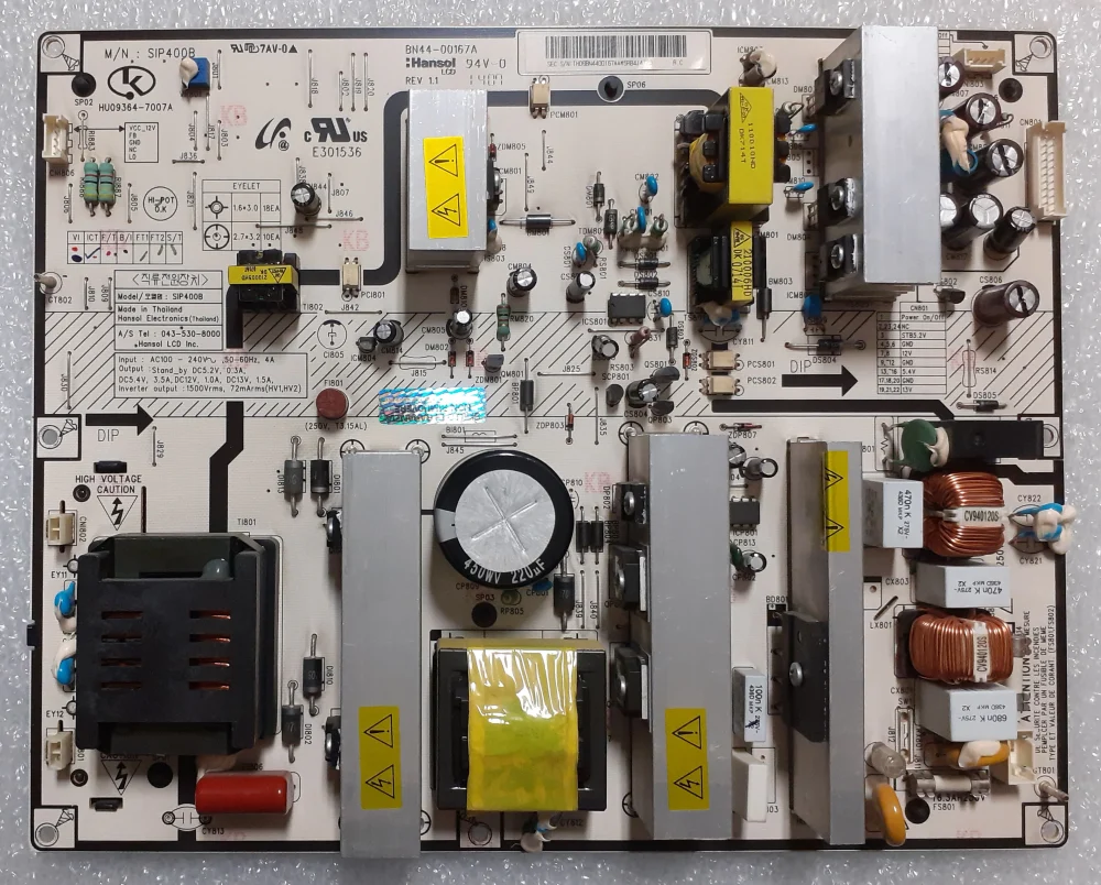 BN44-00167A - Modulo power Samsung LE40R86BDXXEC - Pannello LTA400WT-L06 TV Modules