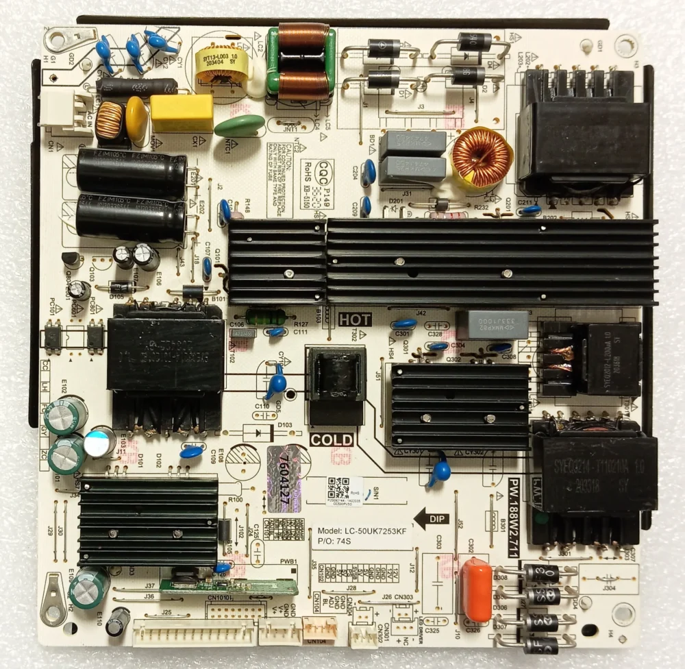 PSU-BOA0218N - PW.188W2.711 - Modulo power Sharp 50BL2EA - Pannello LY.2SN21G001 TV Modules